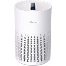 Purivortex 침실용 공기 청정기 꽃가루 연기 먼지 애완 동물 비듬 냄새 머리카락 오존 프리 최대 880 평방 피트 커버 AC400 블랙102485, 화이트