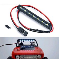RCHUBAM RC-Hub 루프 라이트 7LED 바 헤드라이트 1:24 Axial SCX24 AXI90081 데드볼트 RC 크롤러 자동차용 252508 8764102369, RCHUBAM RC-Hub 루프 라이트 7LED 바 헤