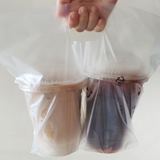 생활을그리다 커피 무지 비닐캐리어 2구, 200개, 1개