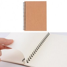 무지 노트 공책 스프링 크라프트 연습장 줄없는 깔끔한 드로잉북, 상세페이지 참조, 상세페이지 참조