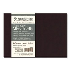 Strathmore 481-105 소프트커버 아트 스케치 저널 14 x 20.3cm(5.5 8인치) 톤 그레이 112페이지, 그레이 톤