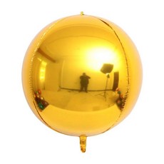 대형 레드 풍선 실버 원형 호일 헬륨 결혼식 생일 파티 새해 장식 글로, 1개, 2. gold