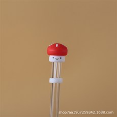 스탠리호환 빨대 뚜껑 마개 실리콘 스트로 캡 악세사리 텀블러용 다용도, 1개, H_레드