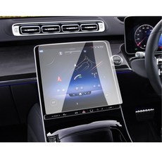 RUIYA 벤츠 신형 더뉴 S클래스 W223 네비게이션 계기판 패드 디스플레이 뒷좌석 공조기 지문방지 액정보호필름, 내비-강화유리