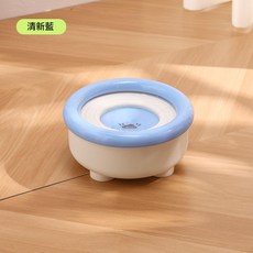 寵物漂浮水碗 貓碗 狗碗 懸浮水盆 飲水器, 藍色懸浮碗, 1個