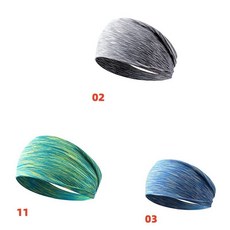 velafeel瑜伽髮帶男女運動跑步束髮頭帶透氣吸汗健身頭巾籃球止汗, 02+11送03, 1個