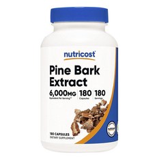 nutricost 松樹皮萃取膠囊 6000mg, 180顆, 1罐