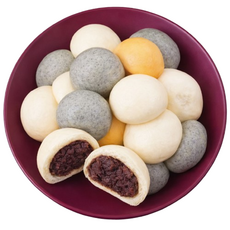[억수로상회] 3색 모듬 안흥찐빵 (30개), 3색모듬(안흥＋단호박＋흑미／각 10개), 1.5kg, 1개