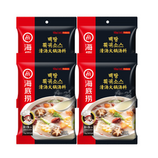 하이디라오 백탕 훠궈소스, 110g, 4개