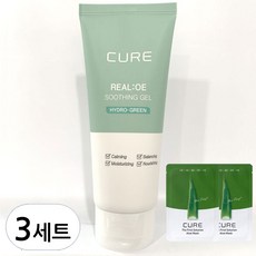 김정문알로에 라센스 로에 큐어 리알로에 수딩젤 150ml + 2x 크림 2p, 3세트
