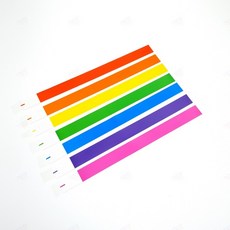종이손목밴드 방수 식별 밴드 콘서트 물놀이 파티 입장권 손목띠, B 오렌지