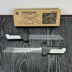 DIU 雙刃對插光劍發光音效奇特炫酷雙刀伸縮光劍男孩玩具, 1個, 雙插伸縮光劍一對【中文電商盒】質量款:如圖