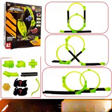 트랙 레이싱 바이크 모터카 세트, 1개, 오토바이2대+레일3가지플레이 91004