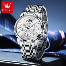 OLEVS 男士手錶 石英錶 多功能 防水 夜光