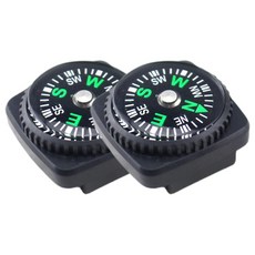 셀링랩 시계줄 나침반, 블랙, 2개