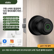 무광블랙 공유오피스 인테리어 인식 지문 도어락 손잡이 디지털 잠금, KQ01 Tuya 게이트웨이 현장 설치