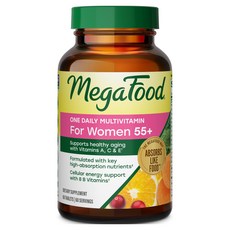 Mega Food 每日綜合維他命 女性 55+ 錠, 1個, 60錠