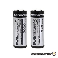 메가캐논 26650 리튬이온 충전지 7000mAh 13A 고방전 3.6V 보호회로 KC인증, 2개