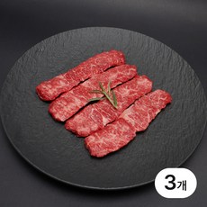 [꿈에그린한우] 한우 1+등급 업진살 구이용 (냉장), 3개, 200g