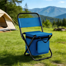 Tinduo 휴대용 3-in-1 접이식 의자, 파란색, 1개