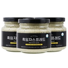 프프프 흑임자 스프레드 잼 달콤한, 3개, 130g