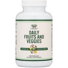 더블우드 데일리 푸르트 앤 베지 Daily Fruits and Veggies 180캡슐, 1개, 180정