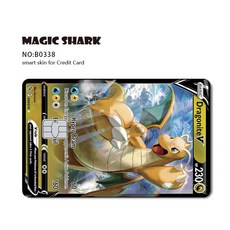 EX MEGA VENUSAUR CHARIZARD BLAS SE 필름 ITE 스티커 MEWTWO PVC 은행 카드 스킨 RAYQUAZA 무광택 신용 데지트, No Chip, B0338
