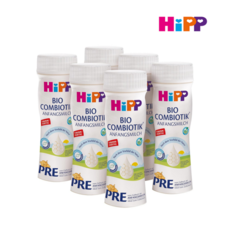 힙 HIPP 액상분유 프레 바이오 콤비오틱, 200ml, 6개