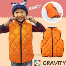 Gravity 兒童輕量防風防潑水保暖羽絨背心