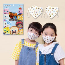 브레드이발소 소형 마스크 새부리형 캐릭터마스크 20매 50매 화이트 유아 어린이