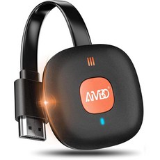 4K 무선 HDMI 디스플레이 어댑터 i-Phone용 화면 미러링 수신기 i-Pad Android 태블릿 노트북 Windows to HDTV / 모니터 / HD 캐스, 18cm, Grey