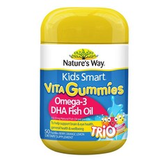 네이처스웨이 키즈 스마트 비타 구미스 오메가3 구미 젤리 Nature's Way Kids Smart Vita Gummies Omega-3, 50정, 1개