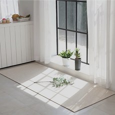 사각 러그 워셔블 먼지없는 사계절 다용도 거실 주방매트 발매트, 01 다크그레이