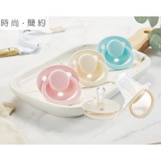 酷咕鴨 KUKU KU 系列 KU PLUS 純真之瞳 下午茶安撫奶嘴 寶寶安睡型 超軟奶嘴 舒適哺乳 防塵蓋, 1個, 氣泡藍,S (0M+ 初生型)