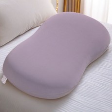 MAKABORO 메모리폼 베개 아이스 베개 타원형 수면 경추 베개, 그레이