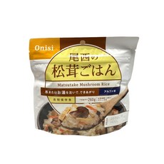 Onisi 尾西食品 乾燥飯 松茸風味飯 即食方便快速米飯 日本原裝進口, 100g