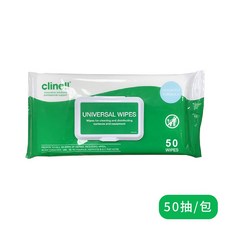 Clinell 伽瑪醫療級清潔濕巾 50抽/包, 1個, 50片裝