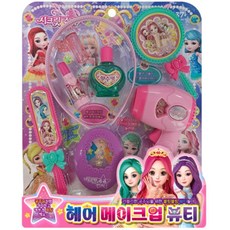 유아 시크릿쥬쥬 드라이기 거울 화장놀이 세트 장난감 어린이완구, 1개