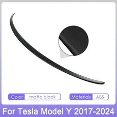 Model3 Highland 2025 Tesla 3 Y 2017-2024 용 뒷 트렁크 스포일러 액세서리 탄소 섬유 ABS 윙 립 자동차, 12 ABS y matte black