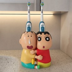 짱구는못말려 칫솔꽂이 짱구 맹구 칫솔 치약 거치대 귀여운 캐릭터 욕실 정리 홀더 용품, 1, 1개