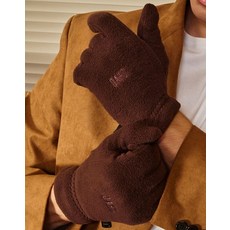 닥스 DAKS WOMENS ACCESSORIES 브라운 플리스 단색 장갑 DCGV5F816W2DCGV5F816W2 101821