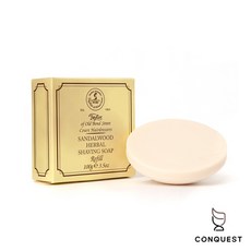 CONQUEST Taylor of Old Bond Street 英國手工木碗經典檀香刮鬍皂組 刮鬍膏 刮鬍霜, 100g, 1個