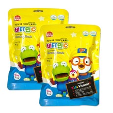 베베모린 뽀롱뽀롱 뽀로로 복숭아맛 비타민C, 50정, 2개