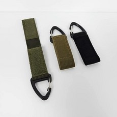 삼각비너스트랩 카라비너 캠핑 수납걸이 가방고리 배낭고리 용, 그린