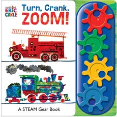 에릭 칼의 세계 턴 크랭크 줌 STEM 기어 사운드북 PI, Board book