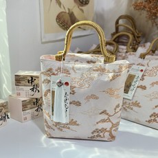 中秋禮盒 中式杜邦紙手提月餅禮盒 含流蘇, 含流蘇 20長*25高*7寬, 1個