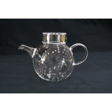 동글 글라스 티포트 유리거름망 내열유리다관 250ml, 초록