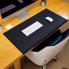 Lifup 사무실 책상 패드 미끄럼 방지 PU 가죽 풀 그립 고정 립이 있는 필기 매트 방수 테이블 블로터 책상 프로텍터 블랙 89.9 x 42.9cm(35.4 x 16., 35.4" x 16.9"