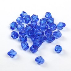 크리스탈 비즈 주판알 6mm 8mm 10mm 마름모 비즈공예재료, A4724. 블루, 1세트