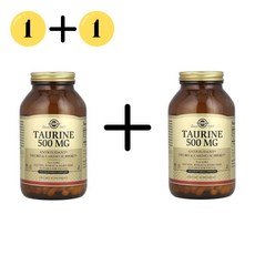 1+1 솔가 타우린 500mg 250캡슐 비건 글루텐프리 논GMO, 2개, 250정